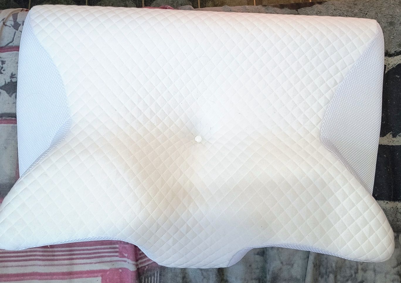 Ортопедична подушка HOMCA 2 в 1 з Memory Foam для сну на спині, боці.