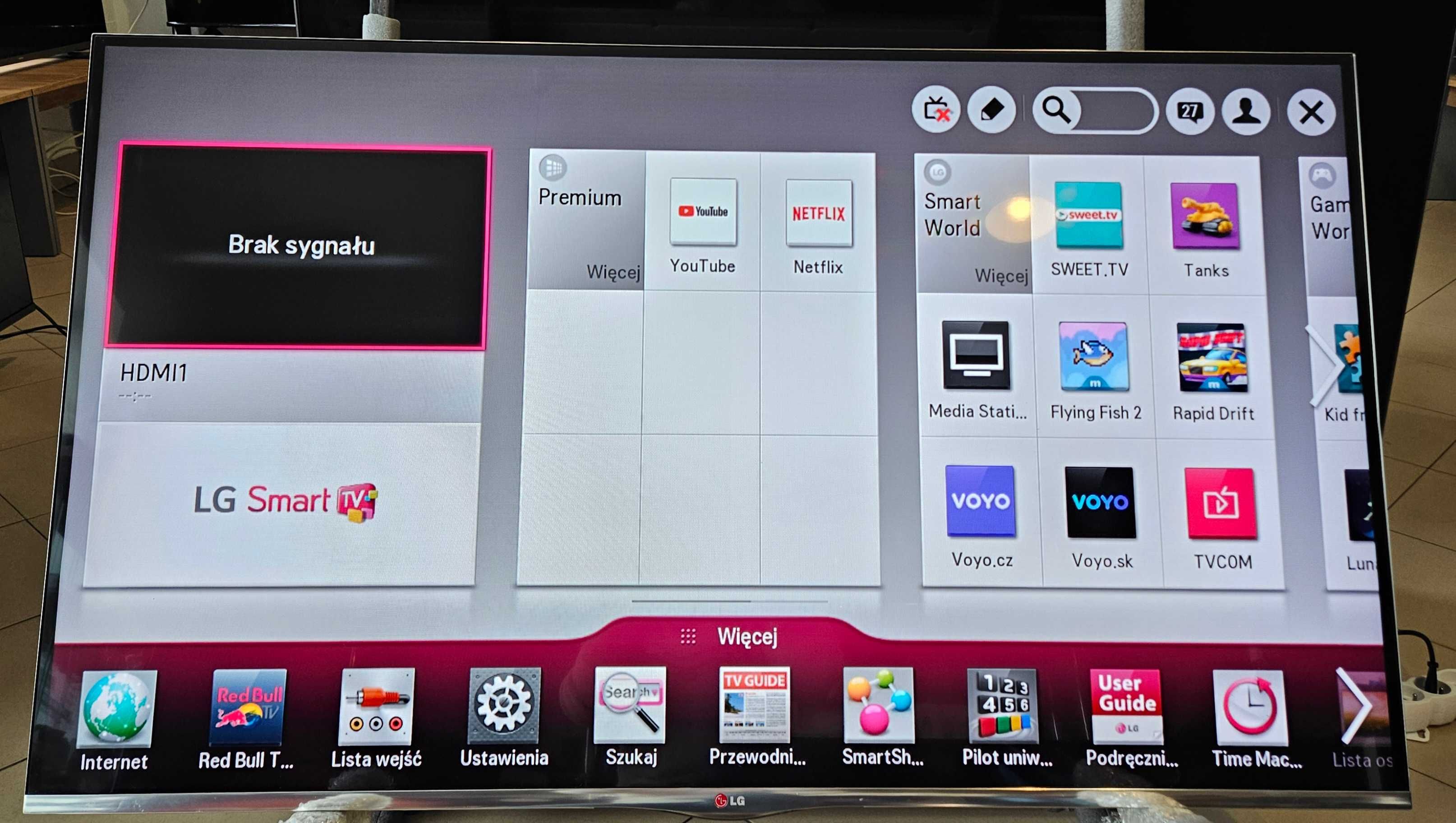 Telewizor LED 55" LG 55LA740S 120Hz Smart TV 3D