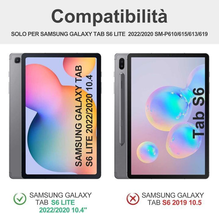 JADEMALL etui klawiatura bluetooth Samsung Galaxy Tab S6 Lite stojak