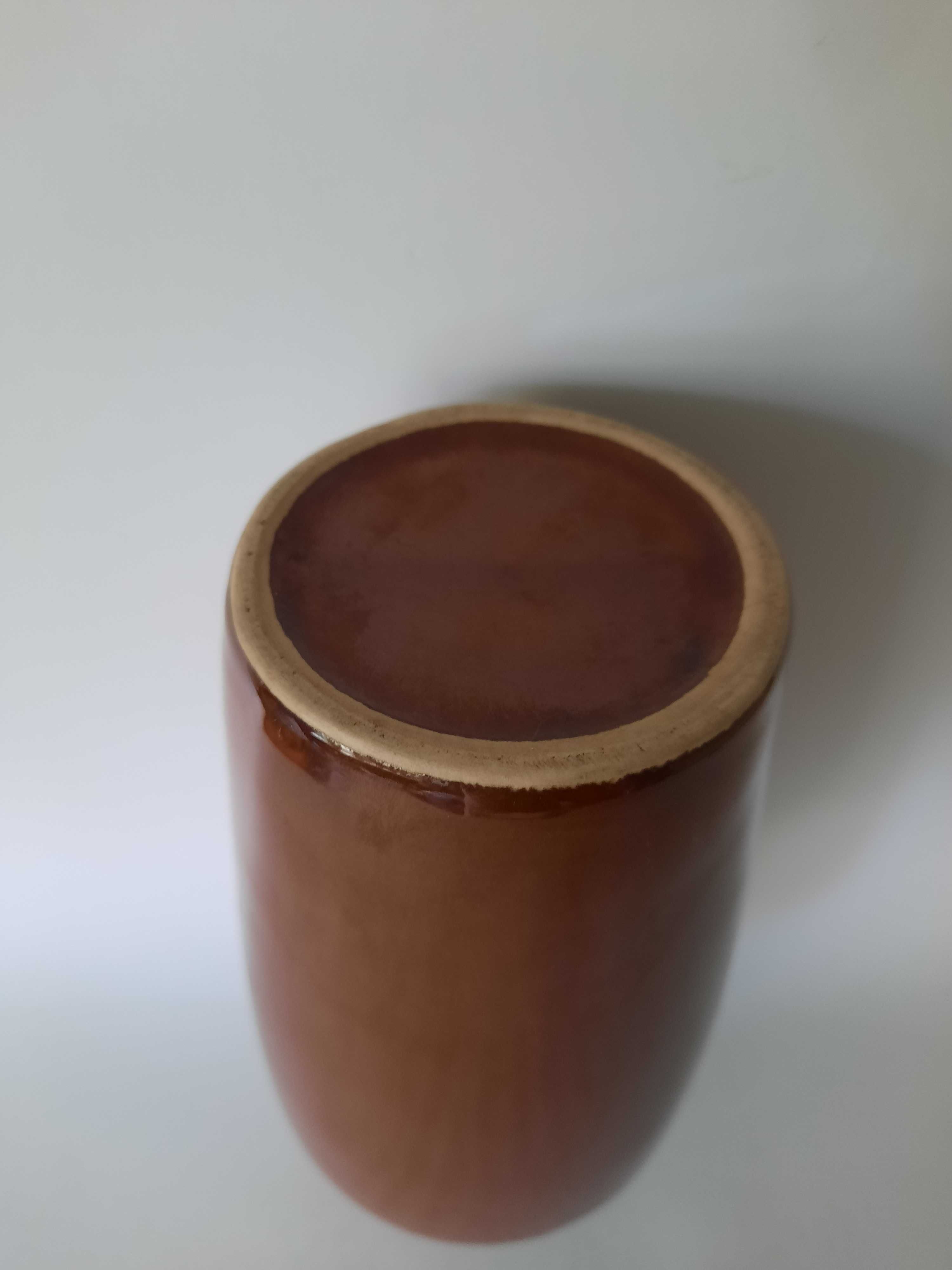 ceramiczny wazon- butla- Jaroszów,  PRL