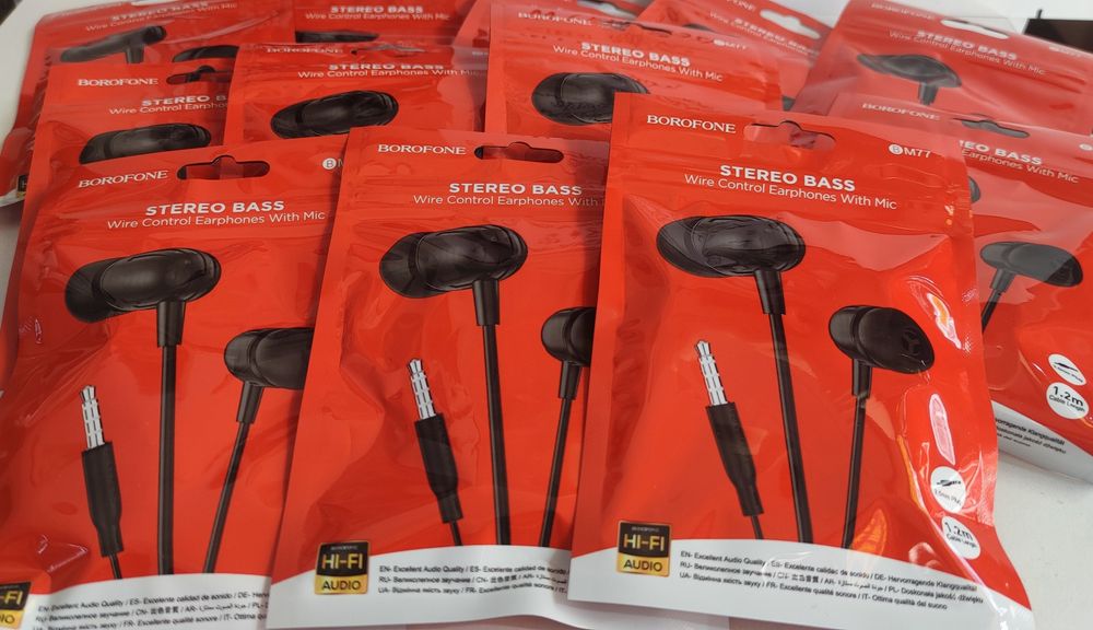 Słuchawki przewodowe kanałowe Borofone BM77 - WYPRZEDAŻ!