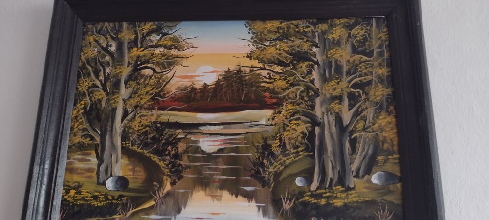 Obraz olejny  malowany na płótnie,cena 6700