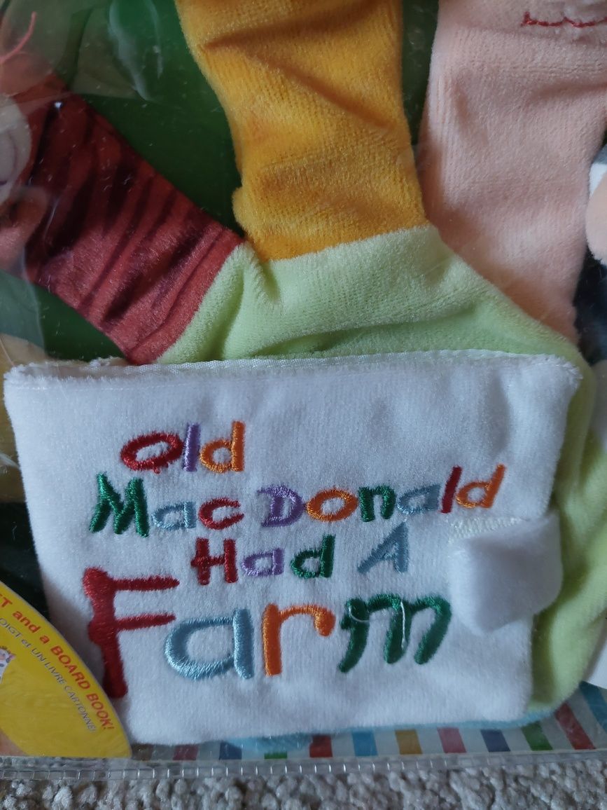 Książeczka old Mac Donald pacynki zwierzątka stary McDonald