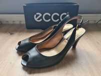 Buty czółenka Ecco 38 peep-toe slingback