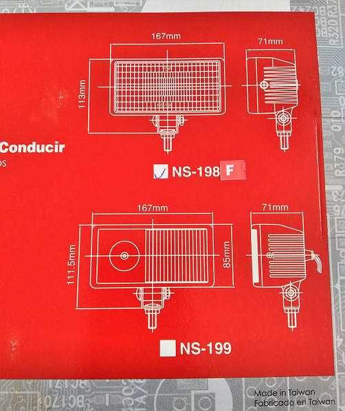 Противотуманные фары Sirius NS-198 FBC с крышками