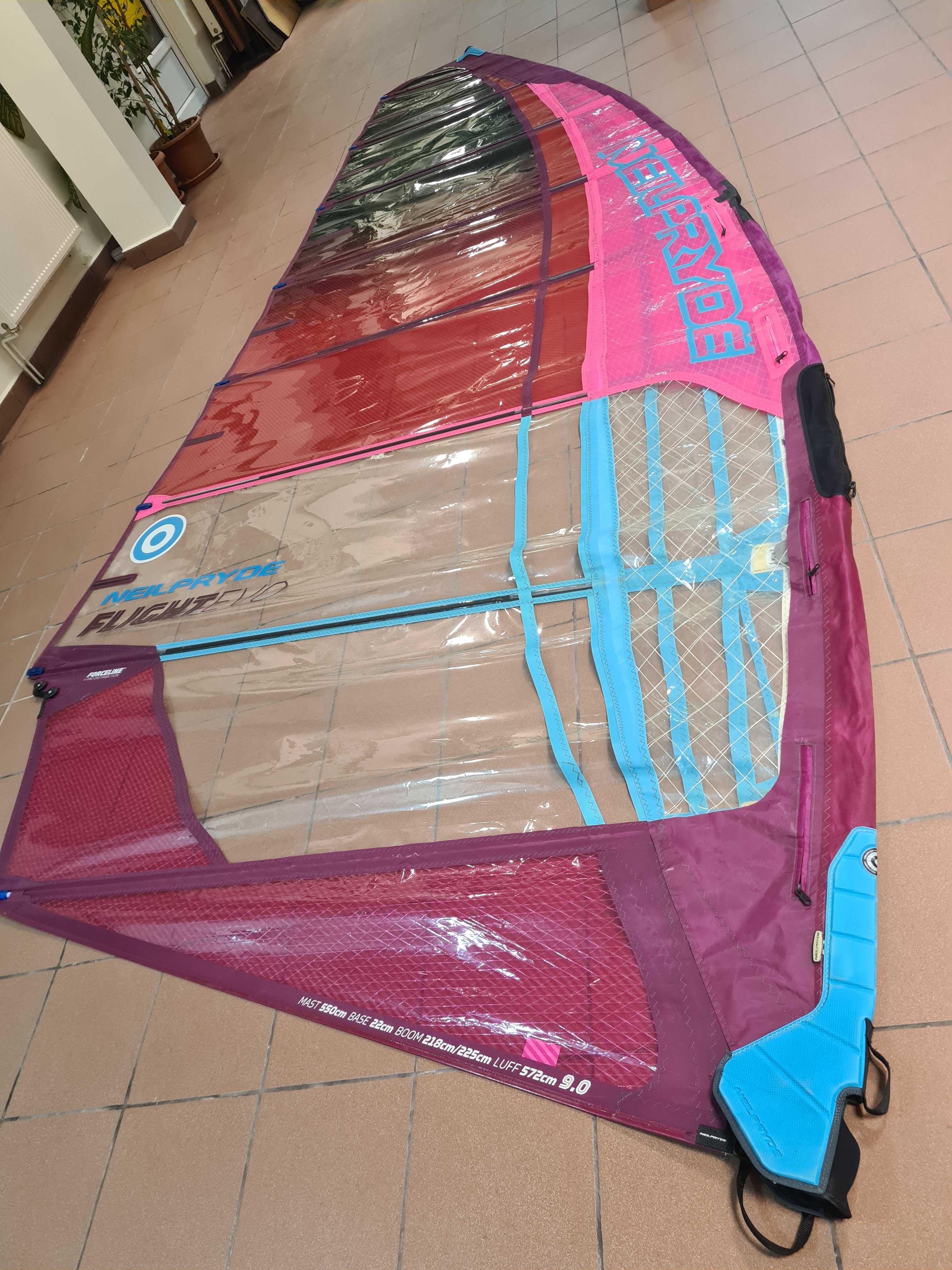 Maszt NeilPryde NP 550 cm, TPX 100, windsurfing, żagiel