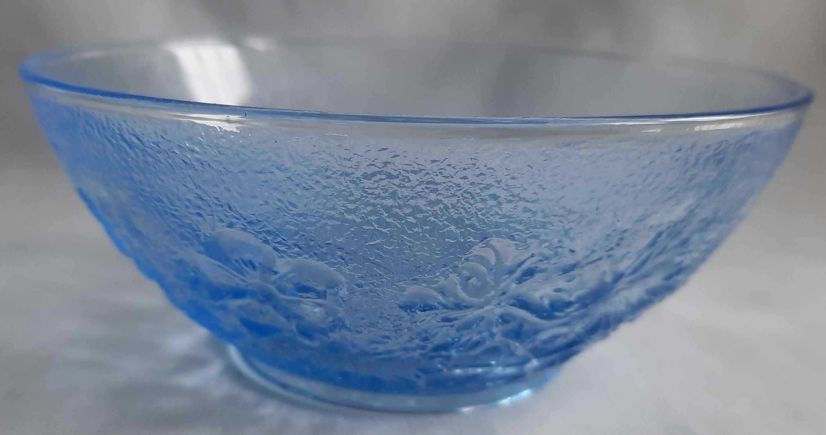 Ząbkowice Bratki Anemony Niebieski zestaw do deserów Misa 4 Salaterki