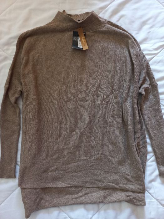 Camisola gola alta bege Primark