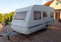 Wilk 4-S 450  Przyczepa kempingowa WILK. Grupa KNAUS, TABBERT. igła