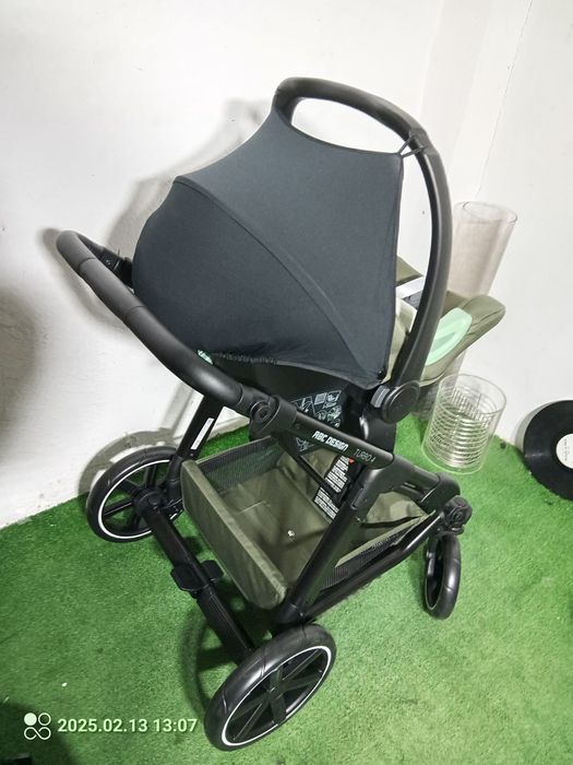 ABC Design Turbo 4 AIO ZESTAW 4w1 SZARY wózek spacerówka fotelik gondo