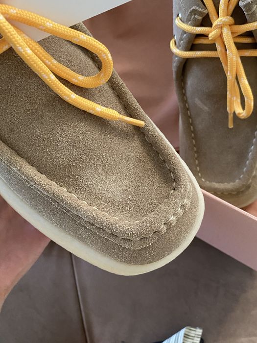 Черевики ботинки бежеві замшеві Miu Miu