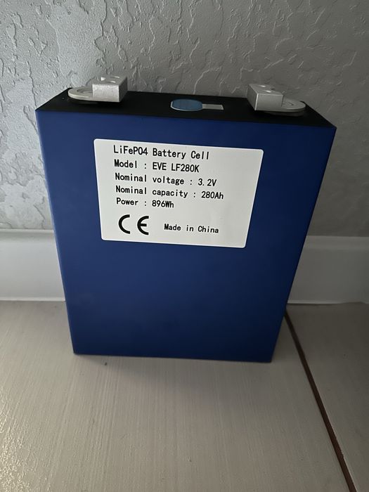 В НАЯВНОСТІ Акумулятор,комірка Eve 280ah LiFePo4