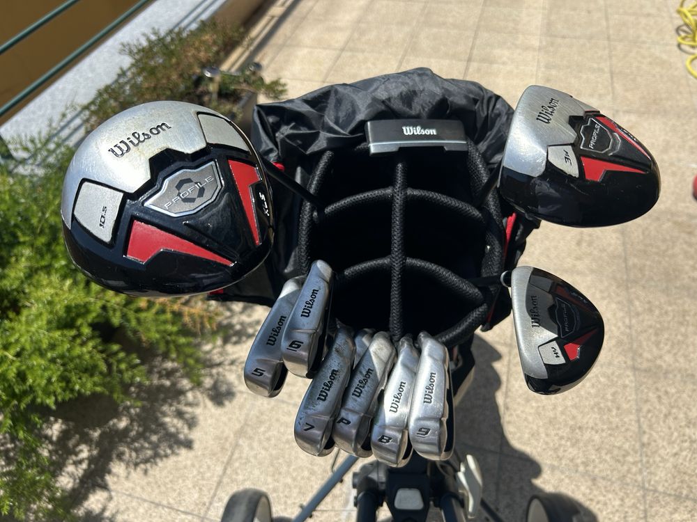 Set golf wilson xls + carrinho inesis