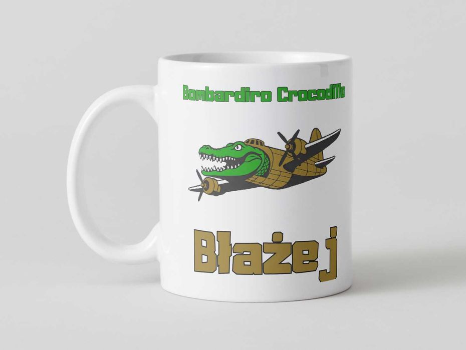 Kubek Bombardiro Crocodillo z imieniem – personalizowany HIT sezonu