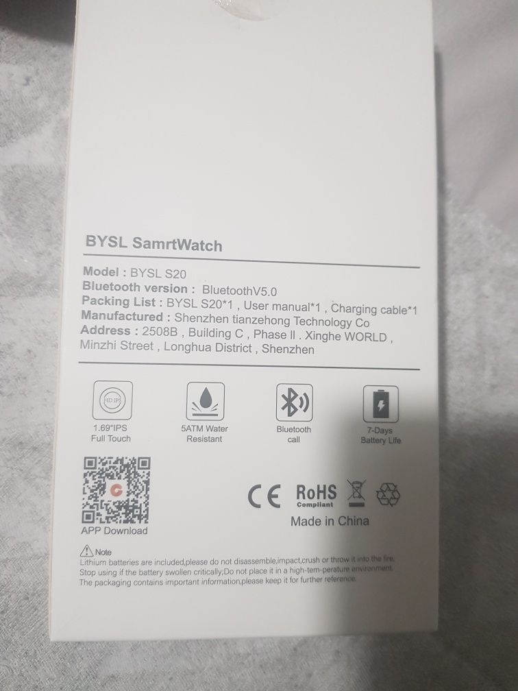 Smartwatch Bysl S20 green army