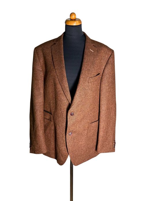 Elegancka marynarka męska premium Carl Gross XL brązowa