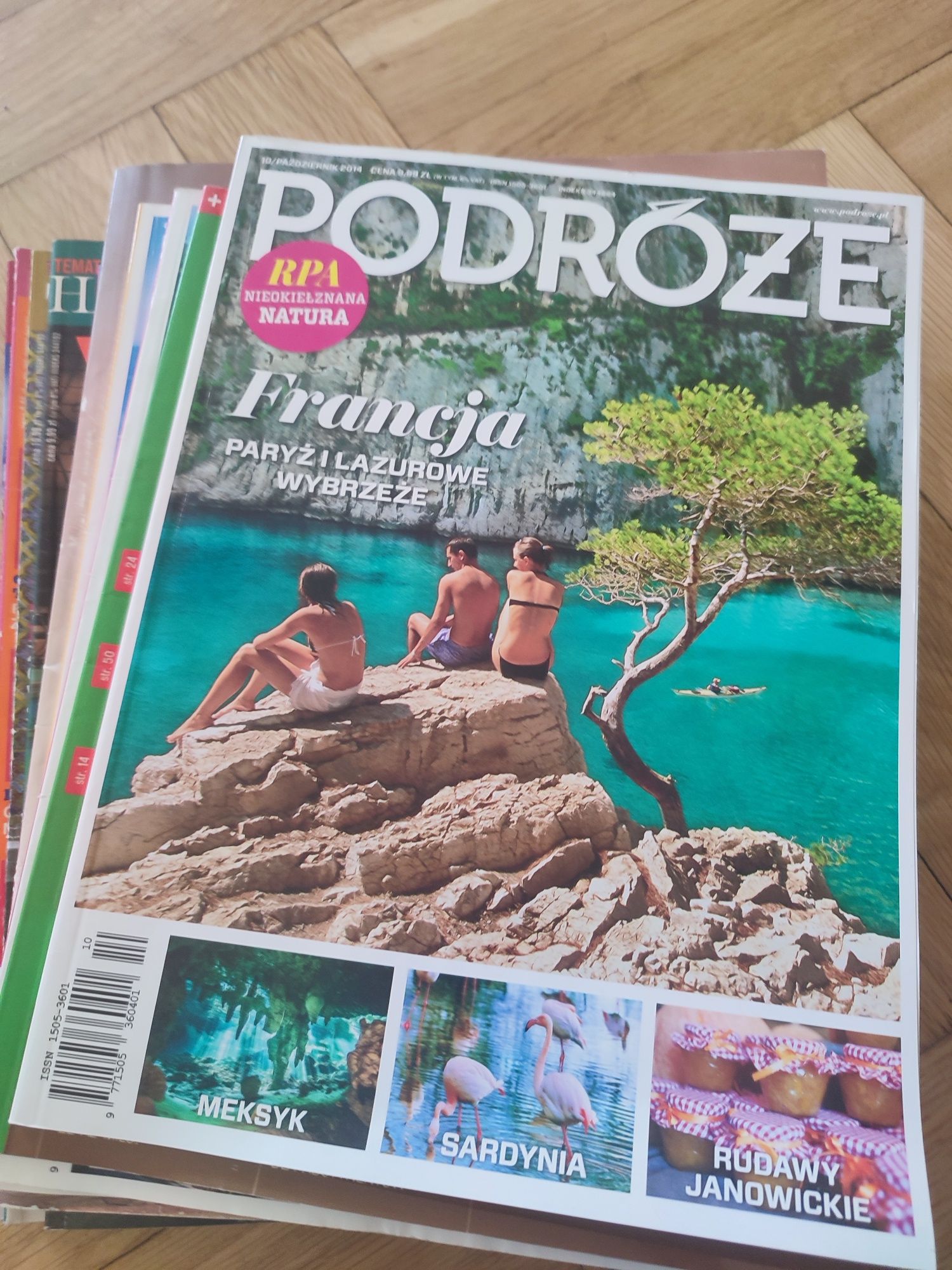 Podróże czasopismo 10 sztuk