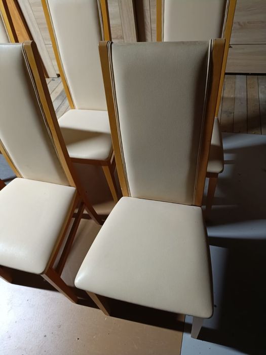 Krzesła drewniane komplet 6 sztuk