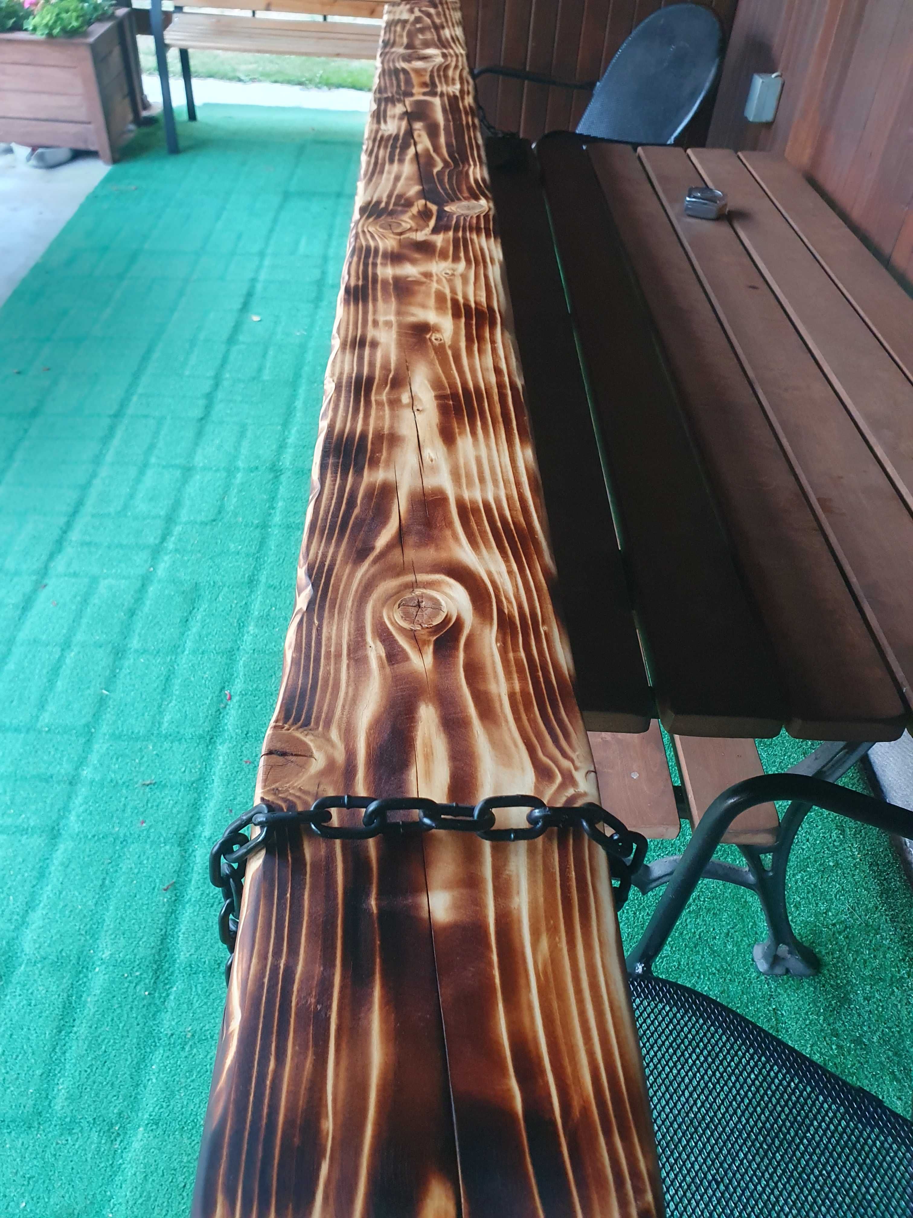 Lampa z belki drewnianej