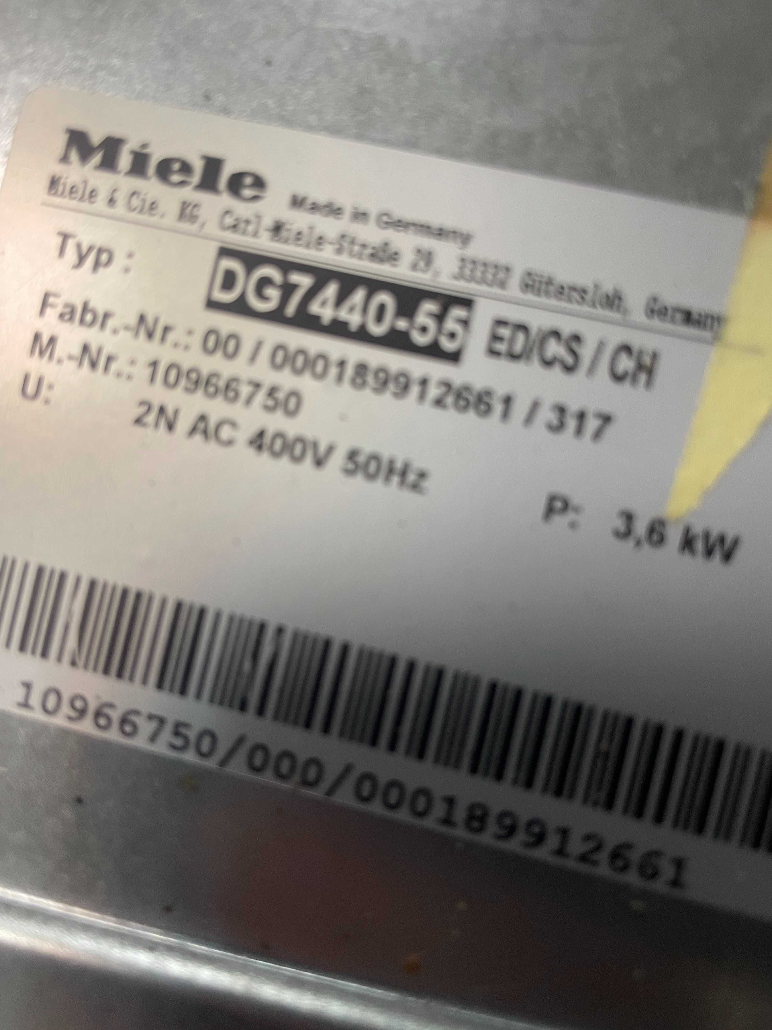 Miele DG7440-55  Piekarnik parowy Nowy Edestahl -50%