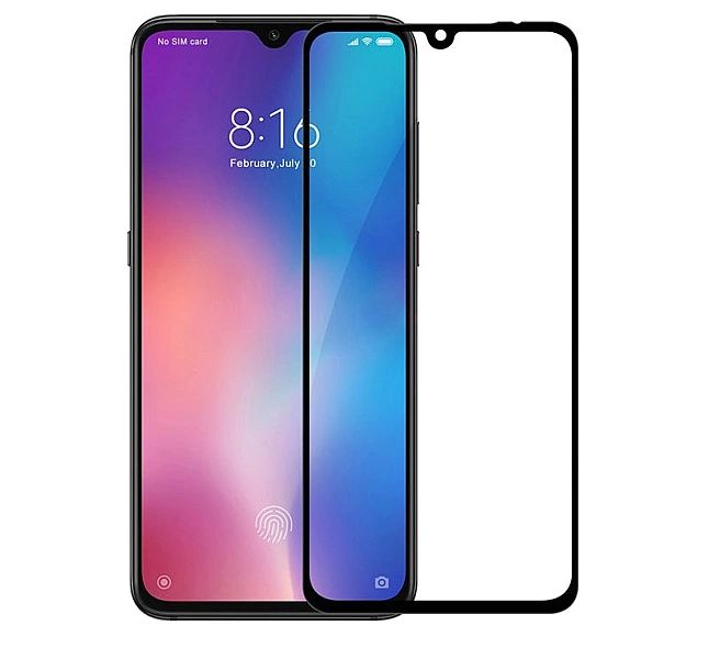 XIAOMI Mi9 Mi 9 Szkło Hartowane 5D Cały Ekran | Klejone po całości