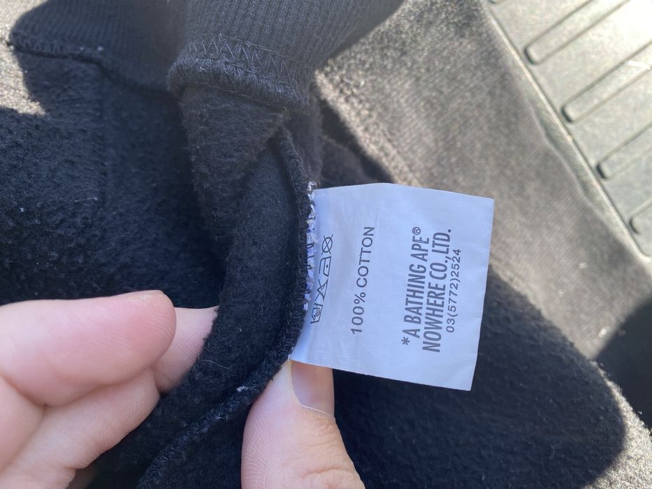 Толстовка чорна Bape XXL(s-m)