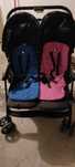 Carro joie aire Twin rosy & sea