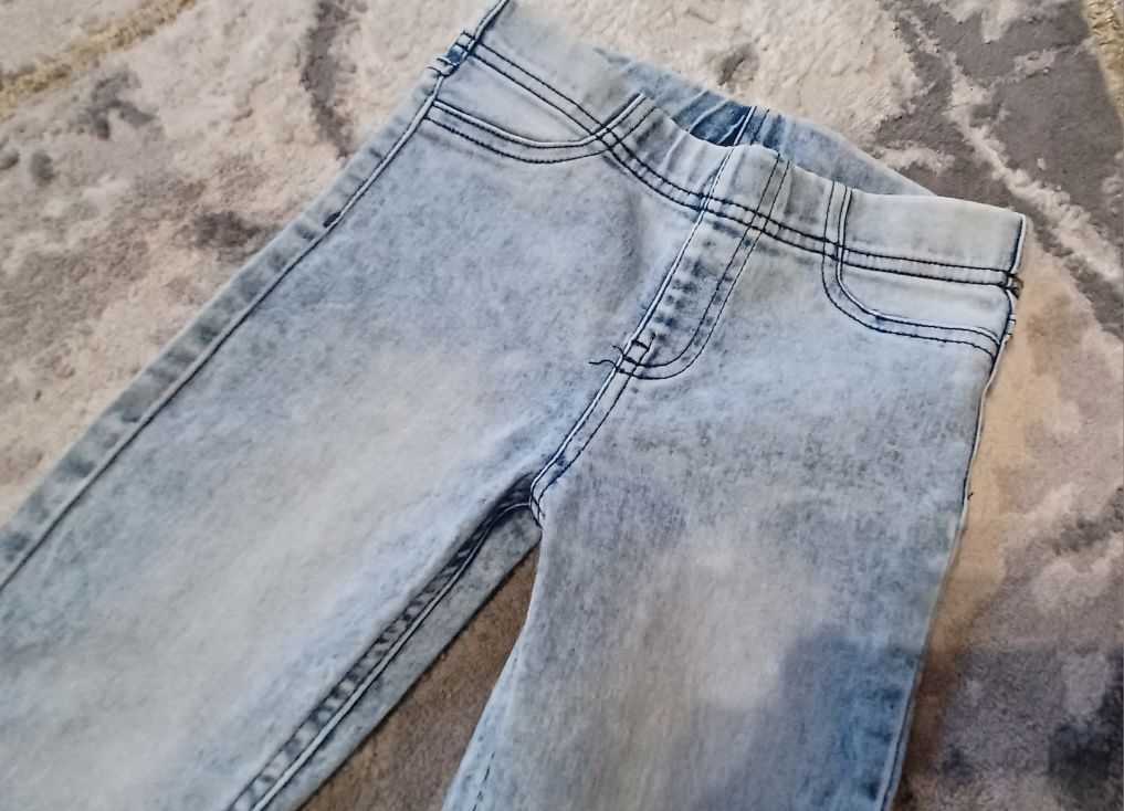 Pepco 128 dziewczęce spodnie jeansowe jegginsy