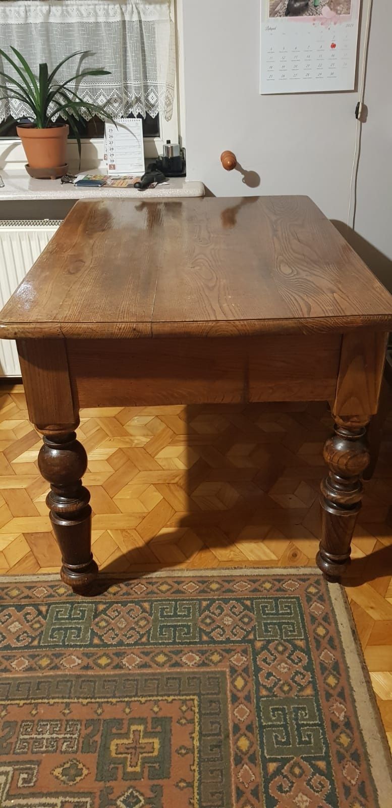 Stół jesionowy z lat 50