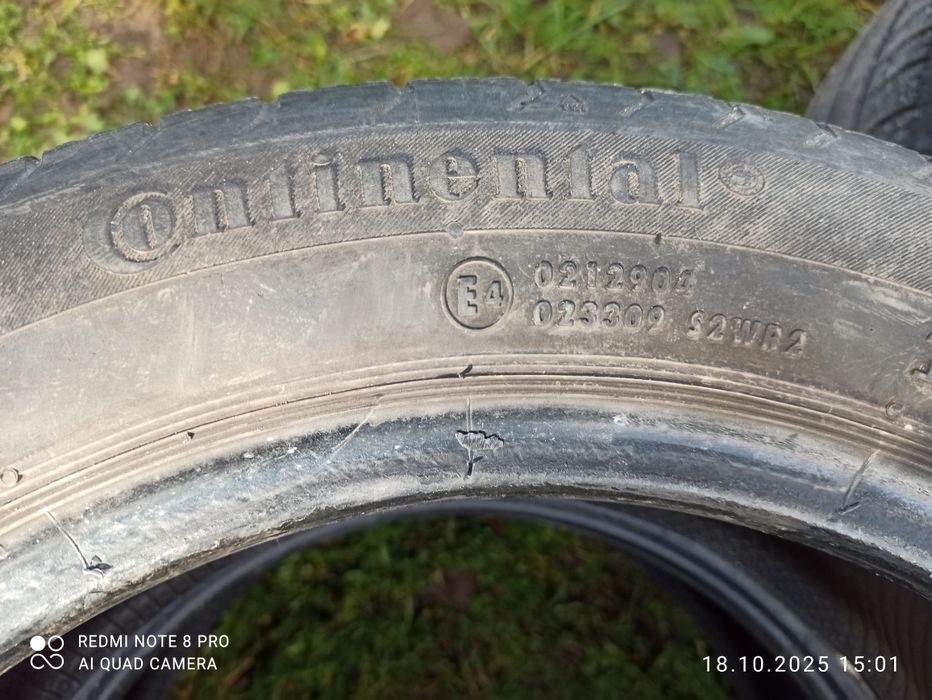 Opony letnie 15 Continental
