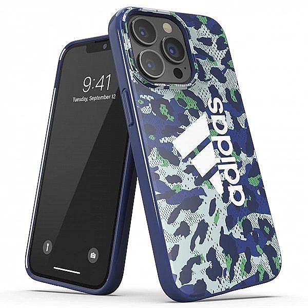 Etui Adidas OR SnapCase Leopard na iPhone 13 / iPhone 13 Pro - niebies