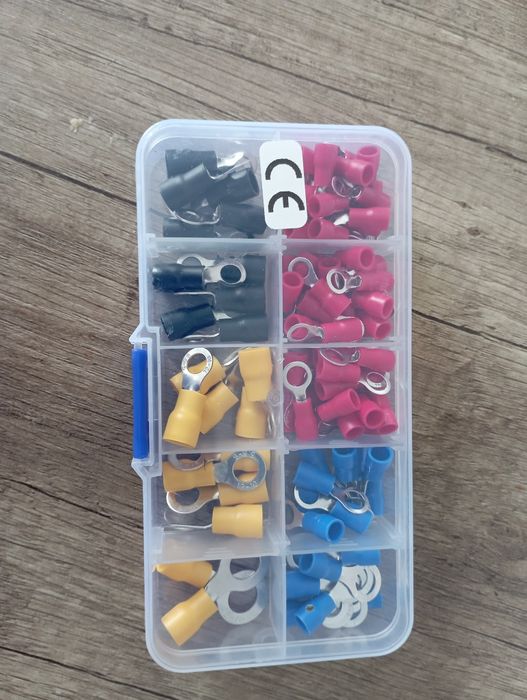 Zestaw zacisków elektrycznych spinek 102 szt
