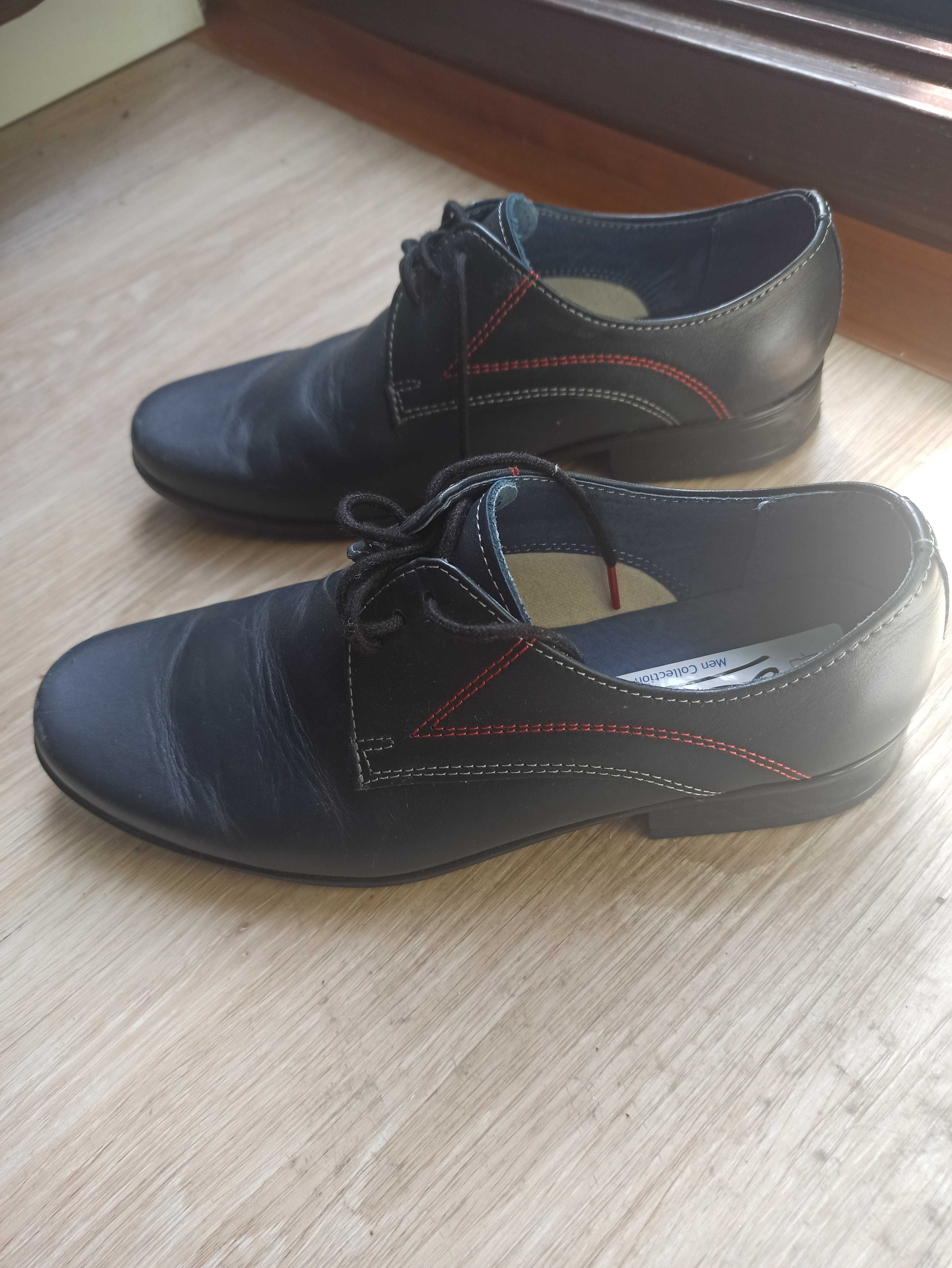 Eleganckie skórzane buty roz. 34