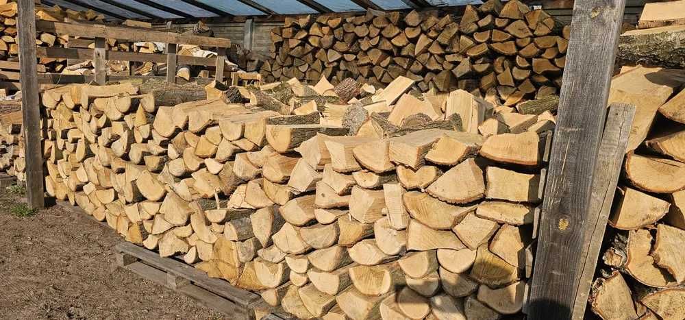 Drewno kominkowe i opałowe - sezonowane - połupane