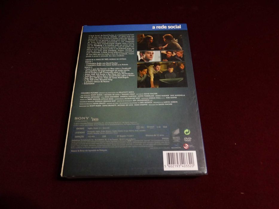 DVD-A rede social/David Fincher-Edição especial 2 discos