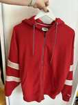 bluza Tommy Hilfiger Tommy Jeans damska oversize czerwona nowa kaptur