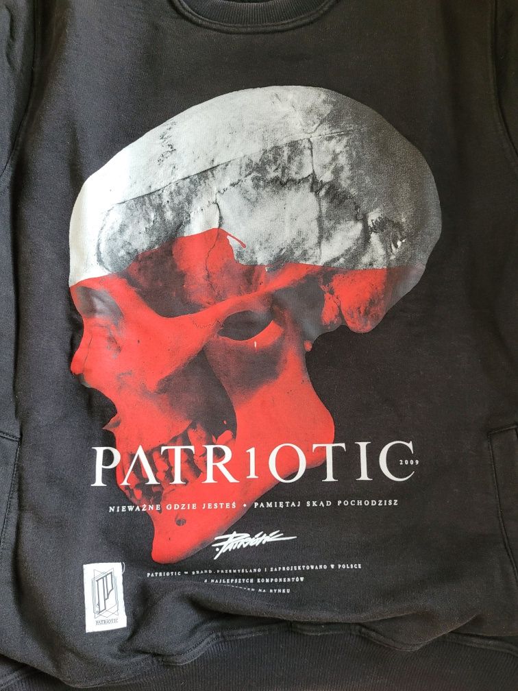 Bluza patriotic skull step records dixon37 czarna patriotyczna