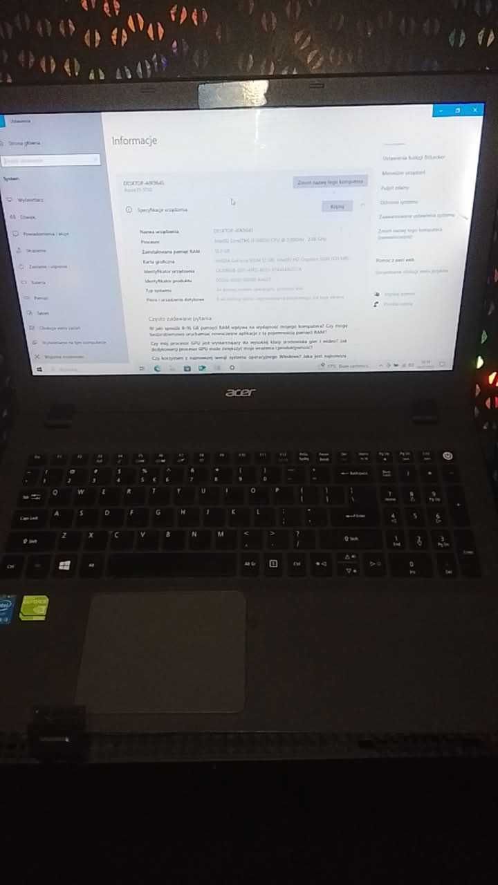 Laptop Acer Aspire e5-573G