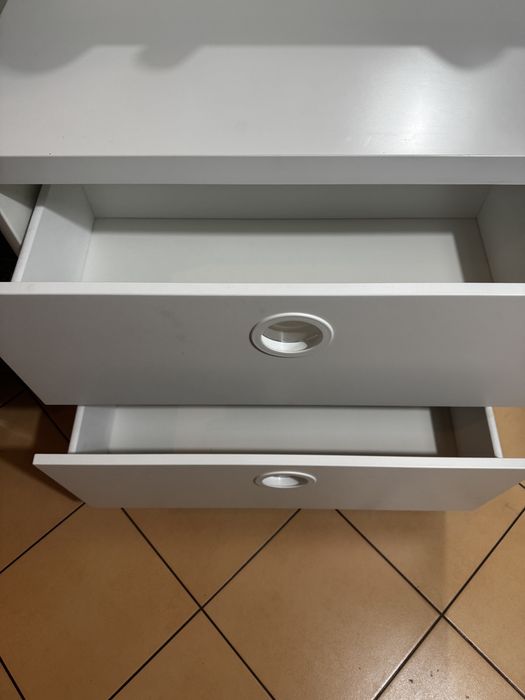 Komoda dziecięca IKEA BUSUNGE 2 szuflady, biały - stan bdb