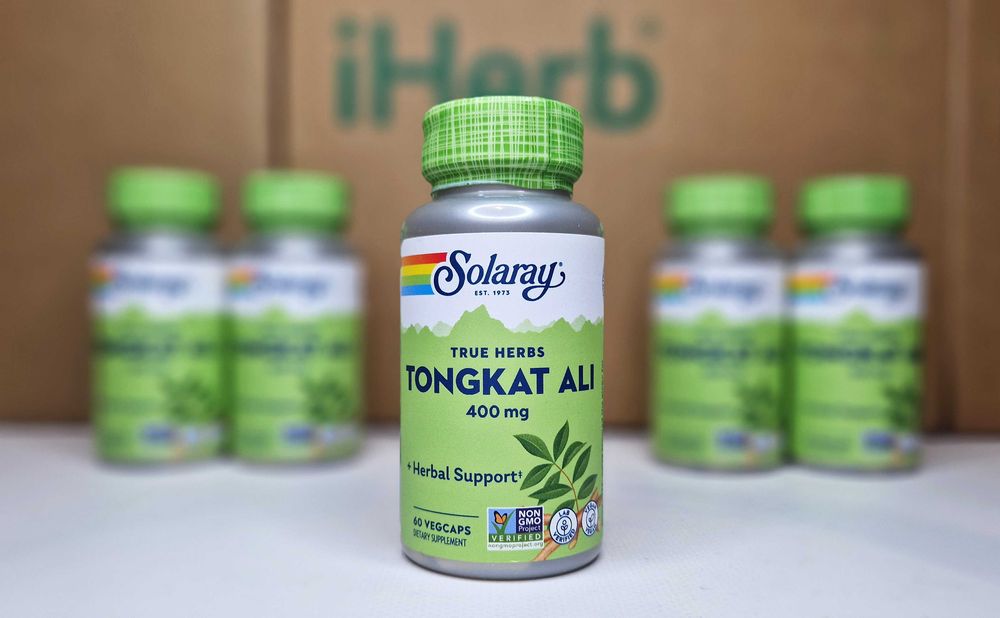 Еврикома довголиста Solaray Tongkat Ali, корінь, 400 мг, 60 капсул