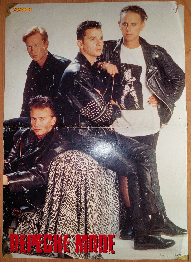 Depeche Mode plakat z POPCORN format A3 z 1987/1988
