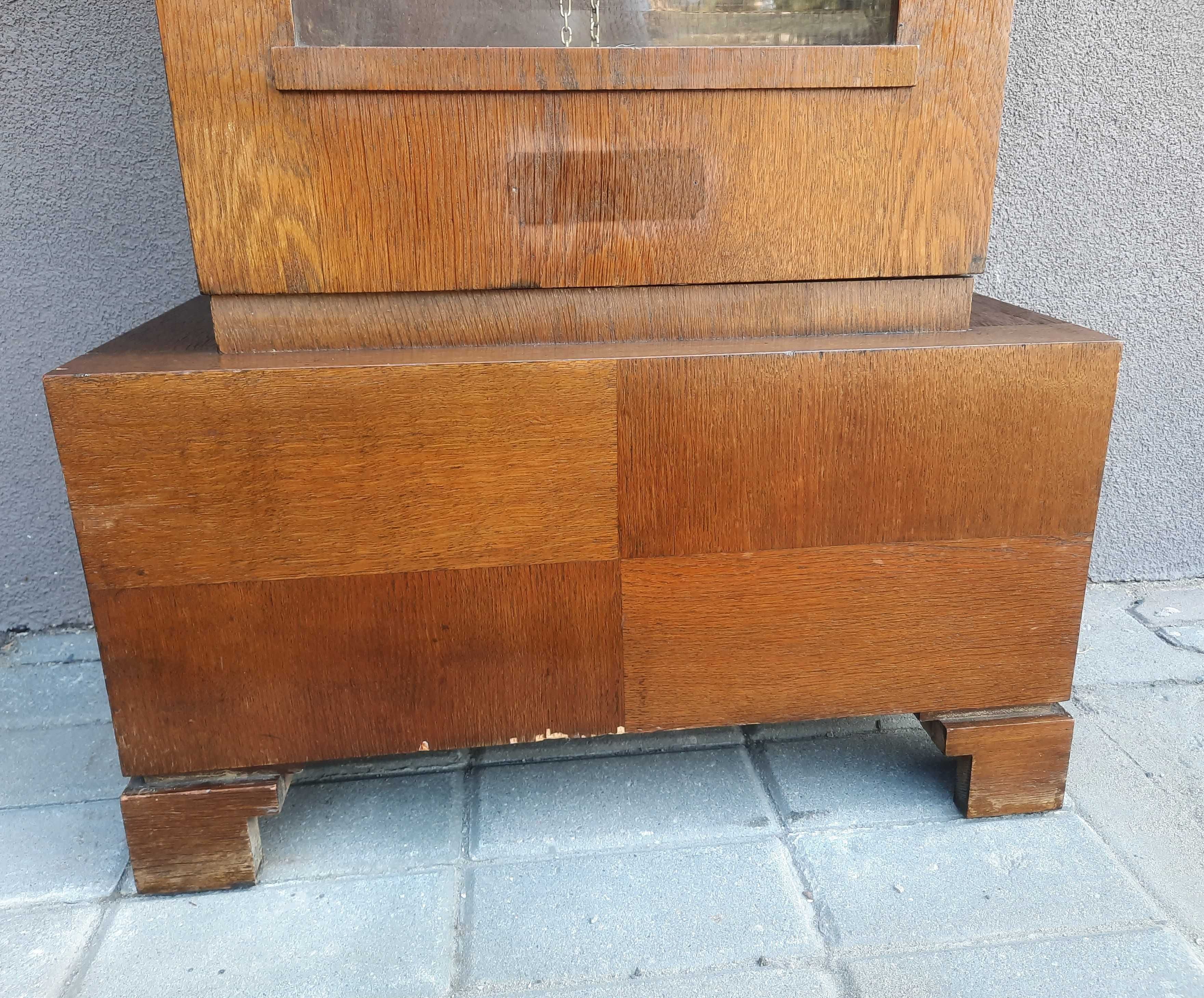 63 Stary zegar podłogowy art deco Dufa stojący