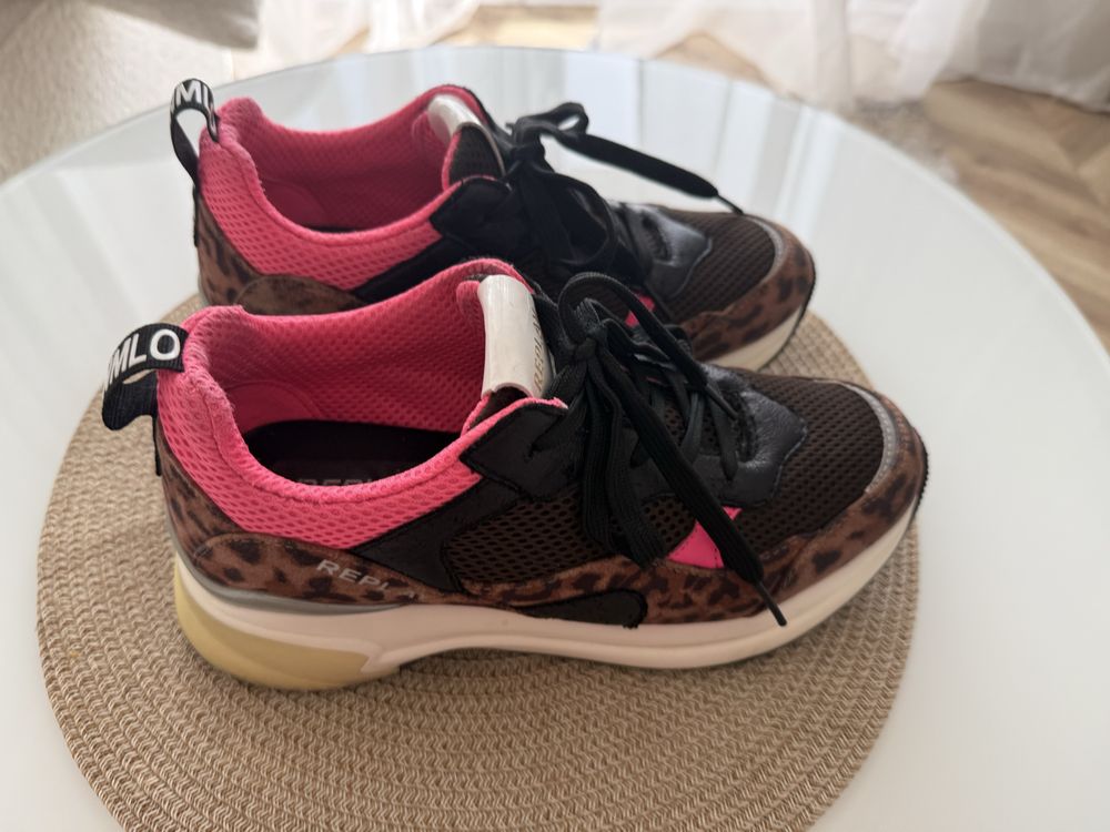 Sneakersy w panterke Replay r 39
