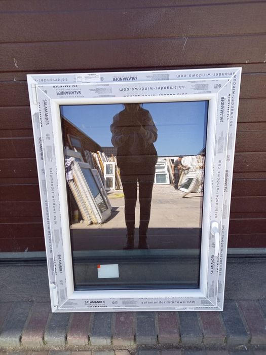 Nowe okna pcv 86x113 okno białe Salamander DOWÓZ CAŁY KRAJ