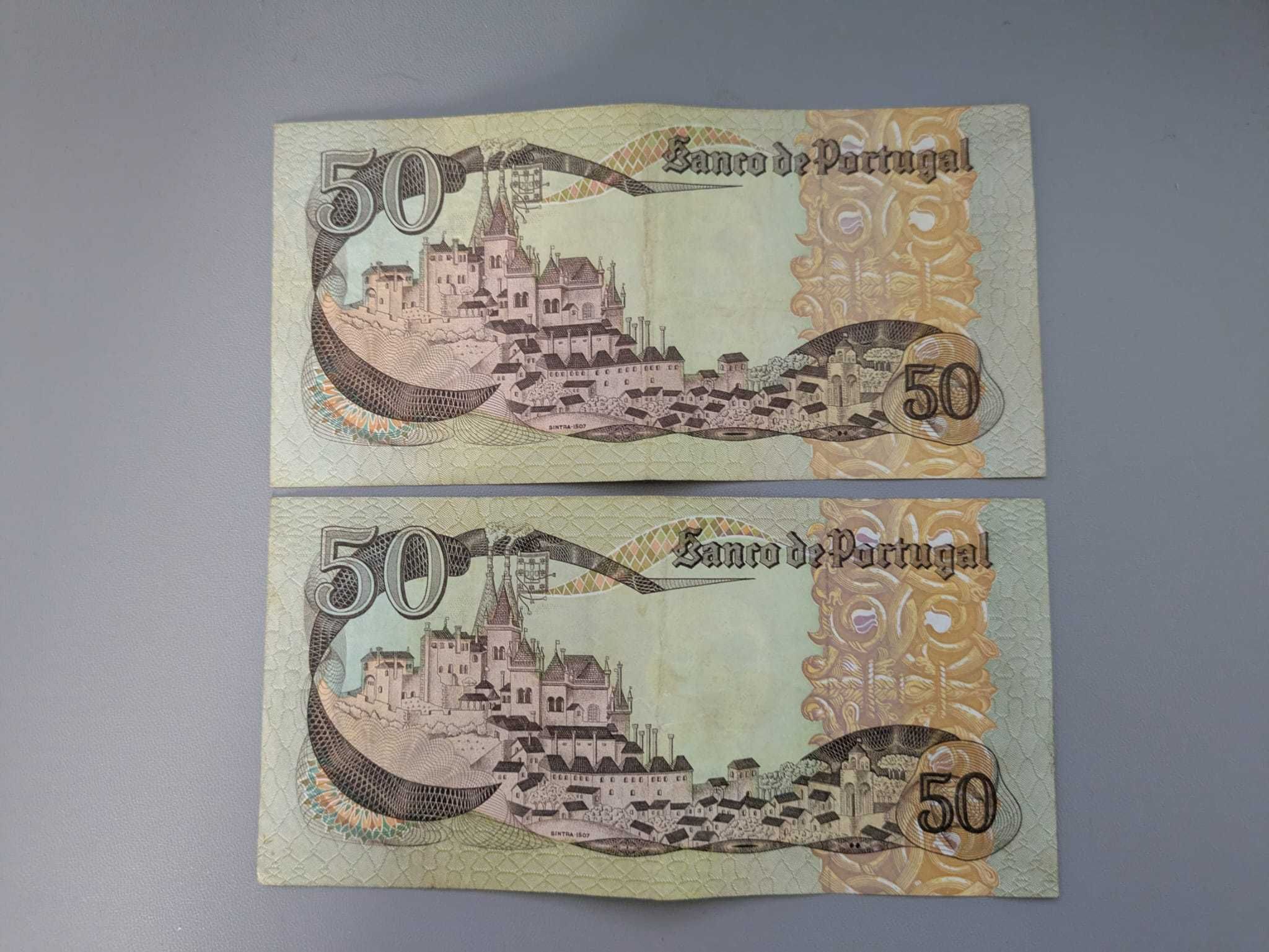 2 Notas 50 Escudos (1980)