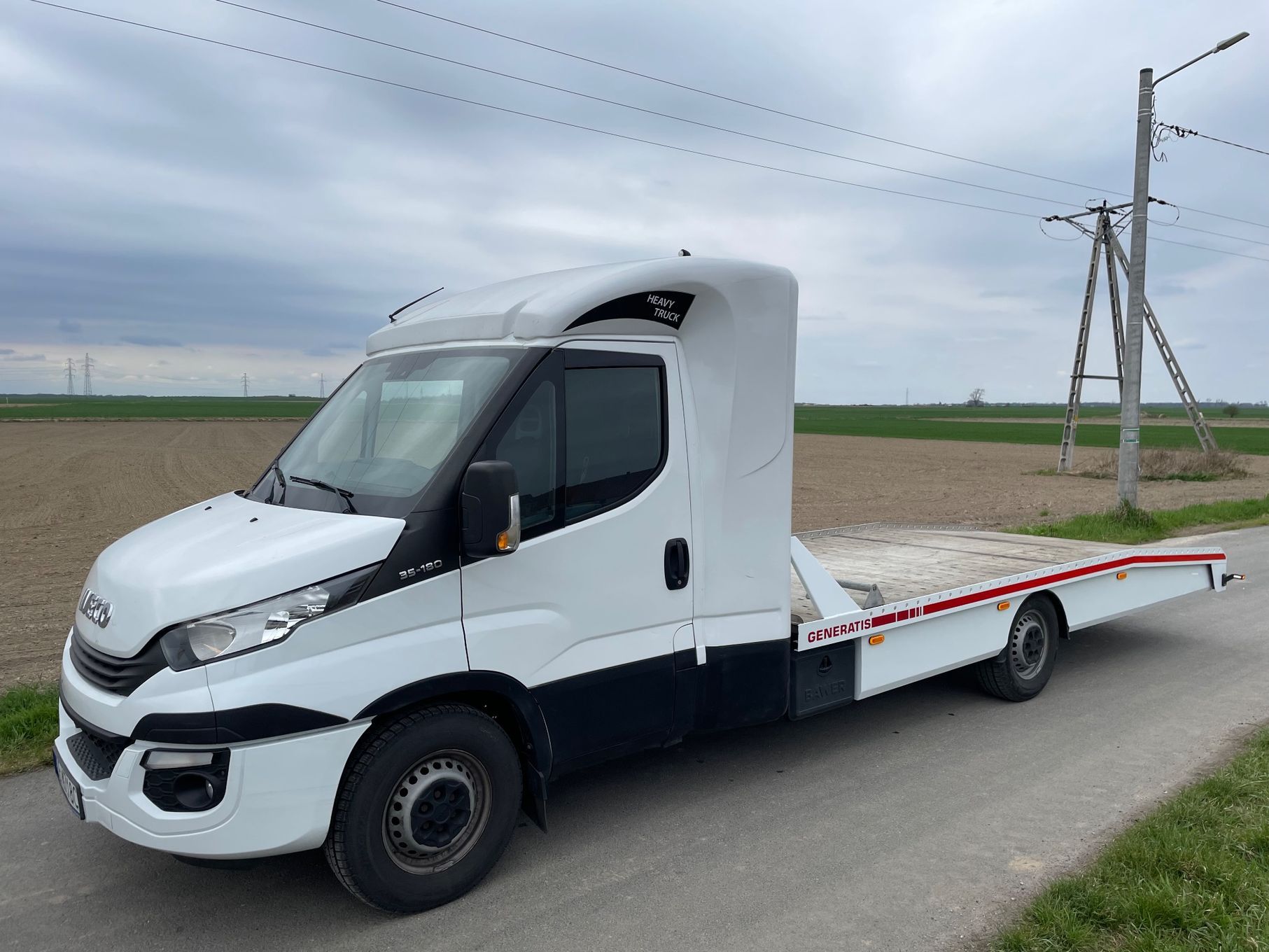 Iveco 35S18 Autolaweta  Autolaweta aluminiowa 5.2m, podwójna sypialnia, pneumatyka