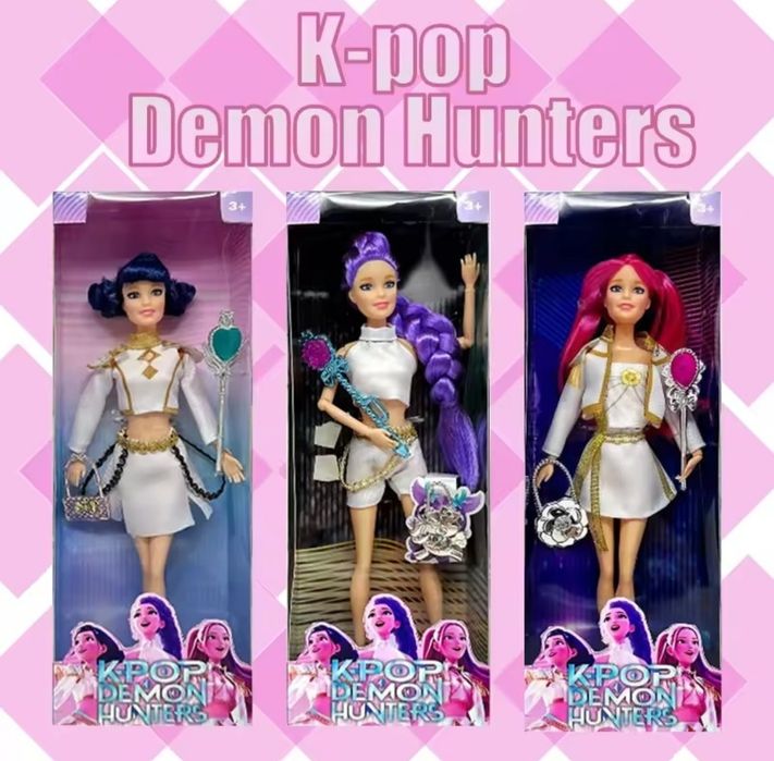Lalki k-Pop Huntrix demon Hunter łowczynie demonów Rumi mira zoye