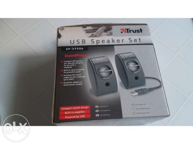 Mini colunas usb