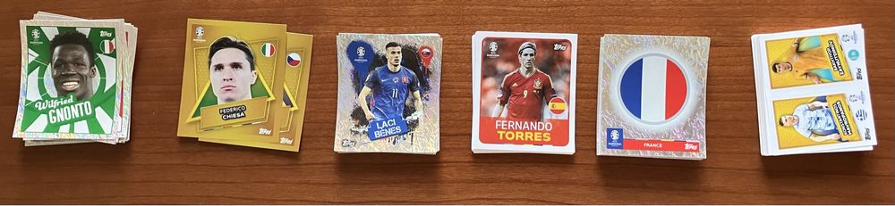 Cromos individuais topps euro 2024