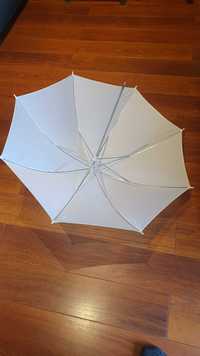 fotografia oświetlenie - parasolka foto -  2 szt białe